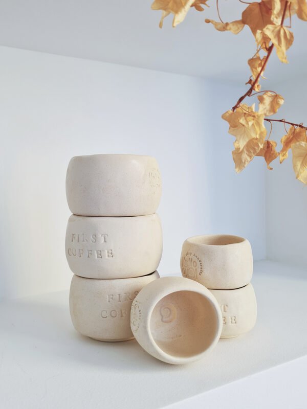 “First Coffee” espresso cup